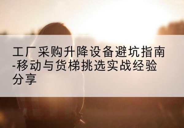 爱民移动式升降机怎么选-工厂采购升降设备避坑指南-移动与货梯挑选实战经验分享